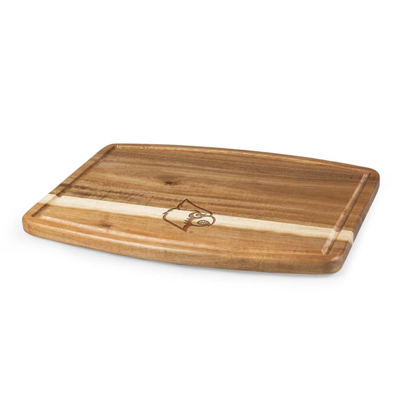 Louisville Cardinals - Ovale Acacia Cutting Board