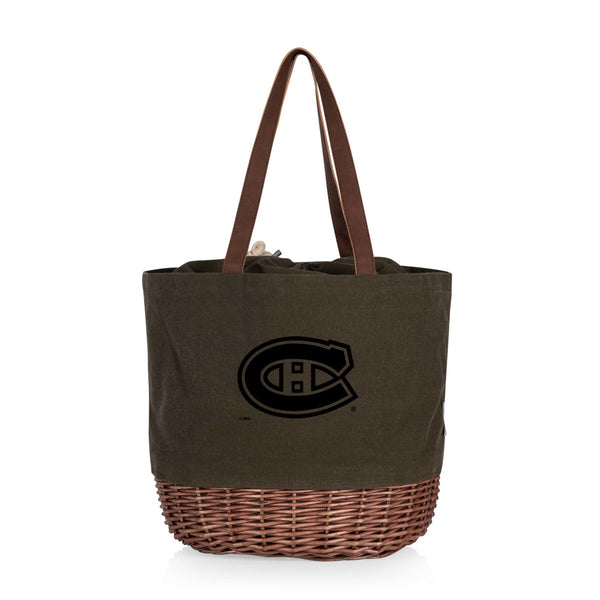 Montreal Canadiens - Coronado Canvas and Willow Basket Tote