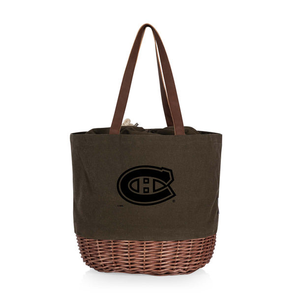 Montreal Canadiens - Coronado Canvas and Willow Basket Tote