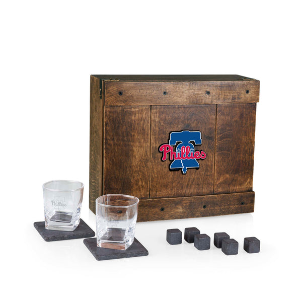 Philadelphia Phillies - Whiskey Box Gift Set