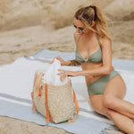 Hermosa Woven Beach Cooler Bag