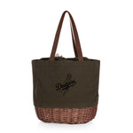 Los Angeles Dodgers - Coronado Canvas and Willow Basket Tote