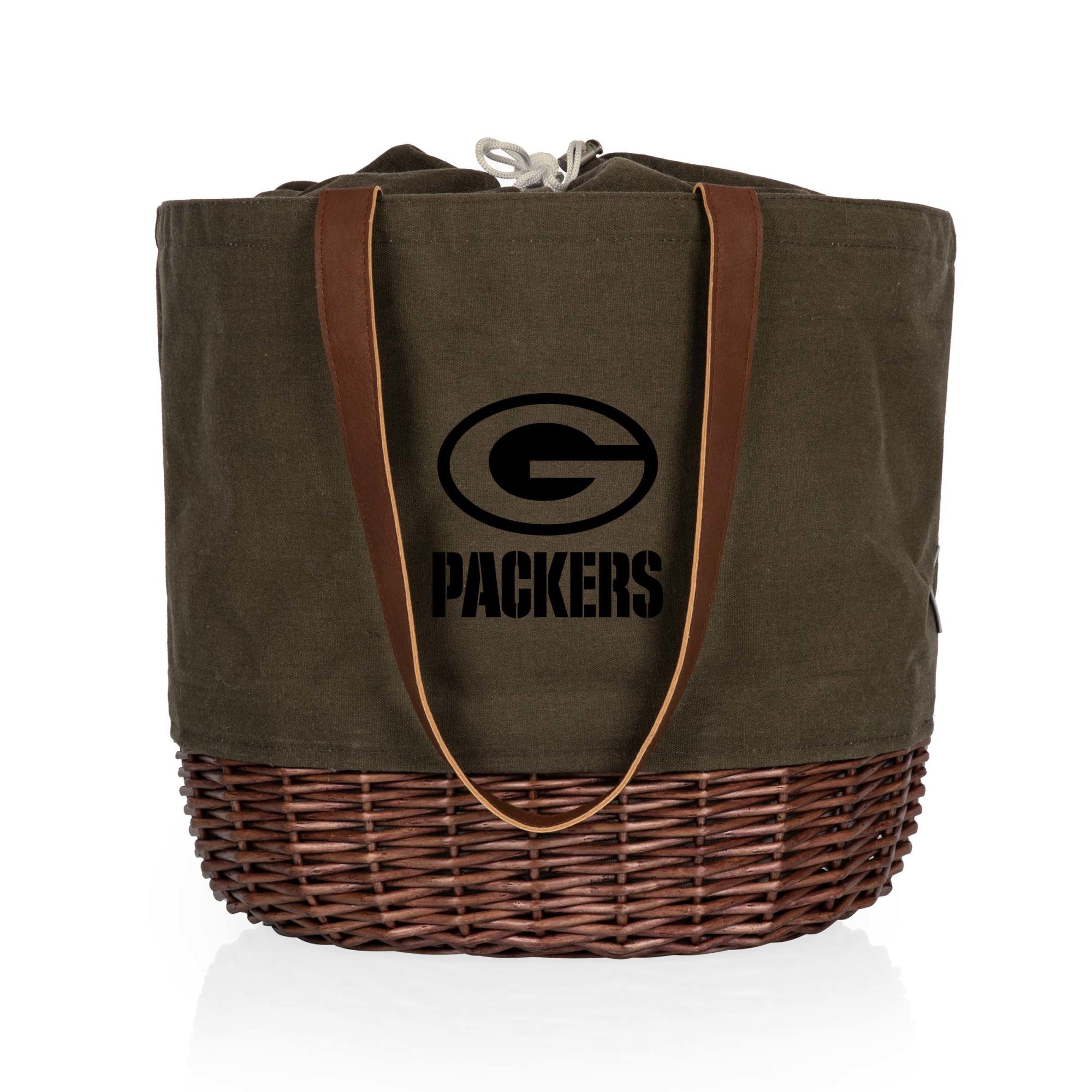 Green Bay Packers - Coronado Canvas and Willow Basket Tote