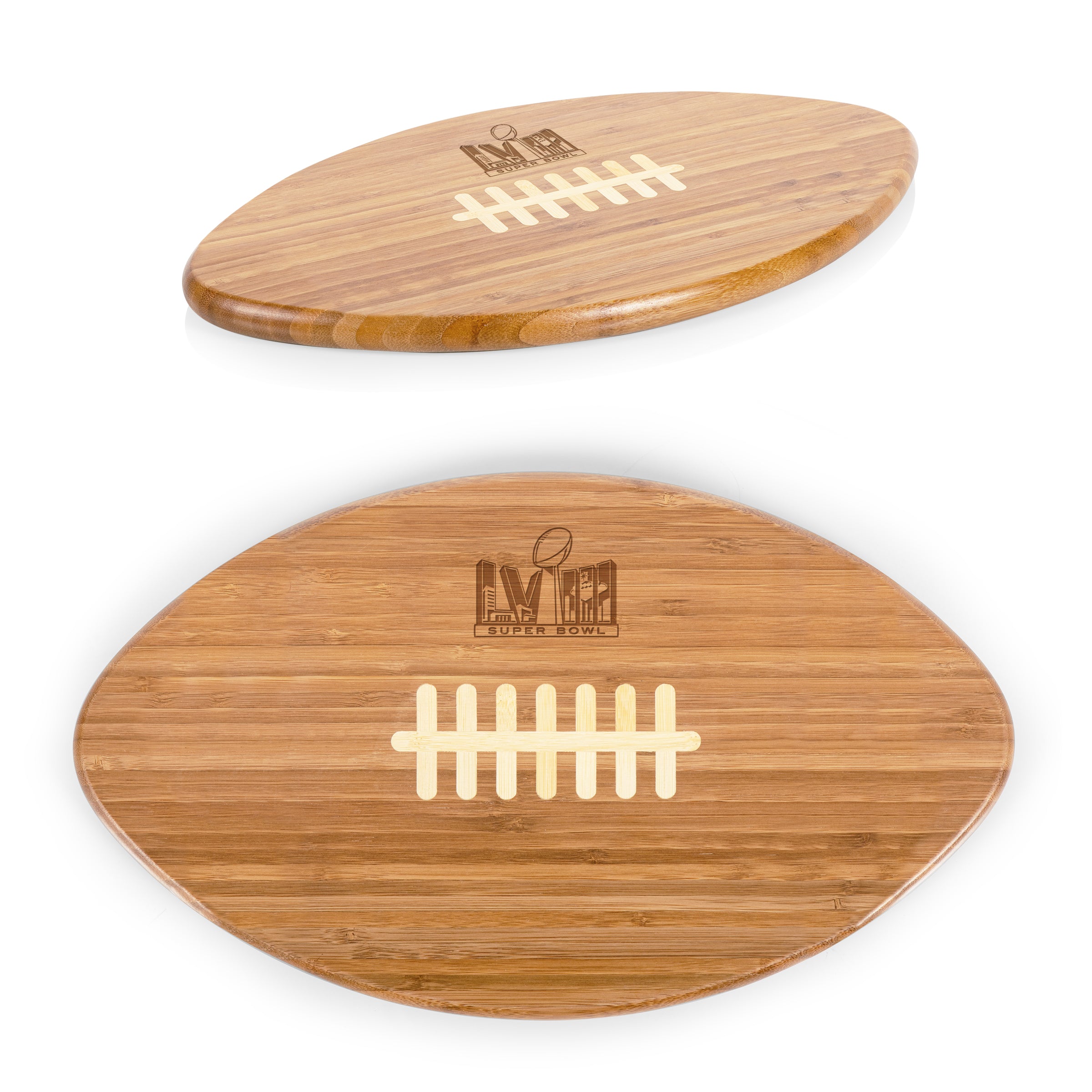 Super Bowl 58 - Touchdown! Football Cutting Board & Serving Tray