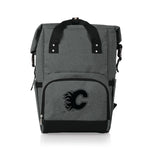 Calgary Flames - On The Go Roll-Top Backpack Cooler