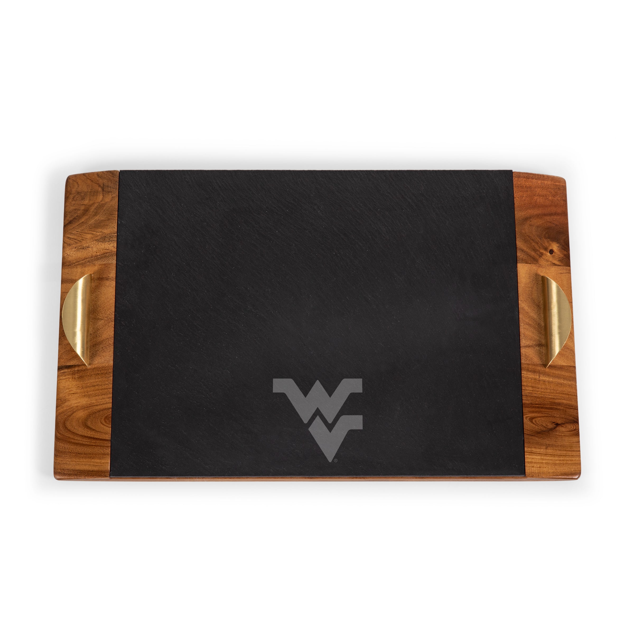 West Virginia Mountaineers - Covina Acacia and Slate Serving Tray