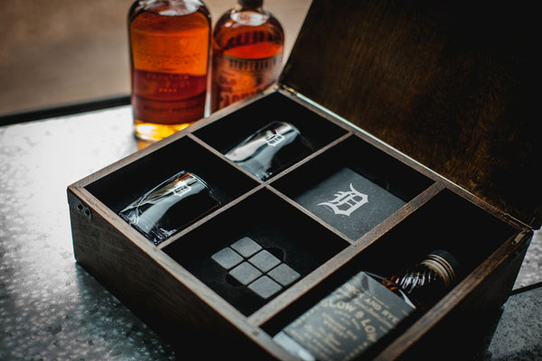 Detroit Tigers - Whiskey Box Gift Set