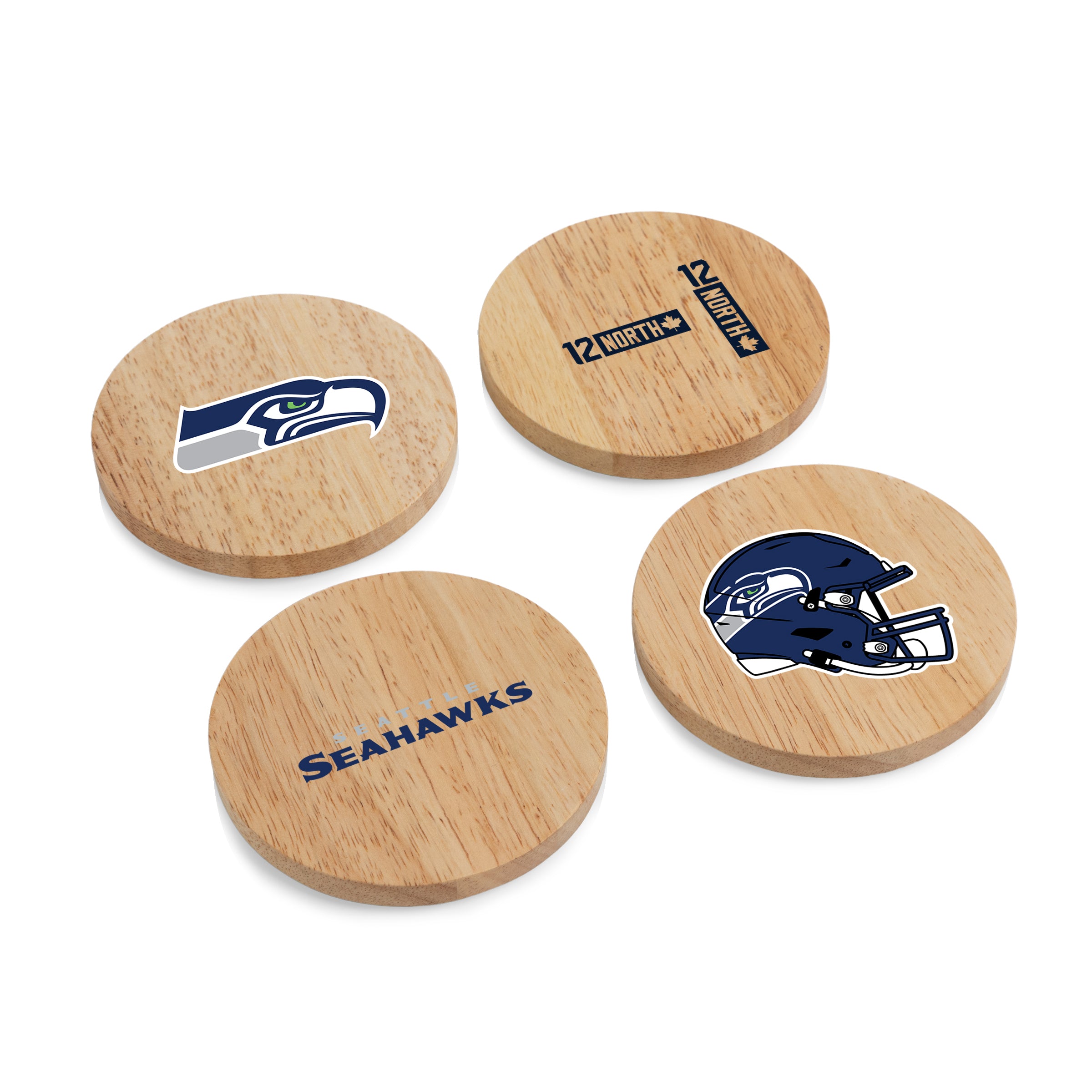 Seattle Seahawks - Coasters with Bottle Openers Set of 4