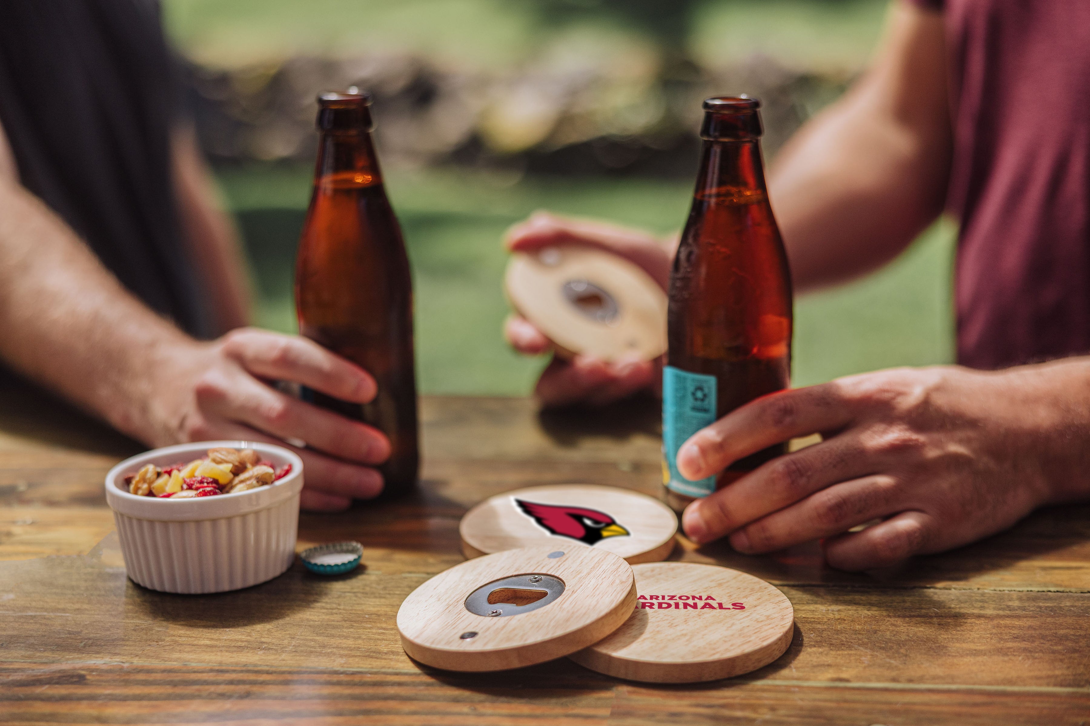 Arizona Cardinals - Coasters with Bottle Openers Set of 4