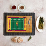 Arizona State Sun Devils - Icon Glass Top Cutting Board & Knife Set