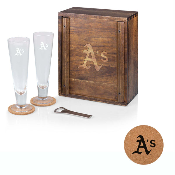Oakland Athletics - Pilsner Beer Glass Gift Set