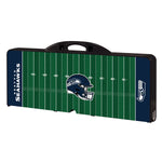 Seattle Seahawks Football Field - Picnic Table Portable Folding Table with Seats