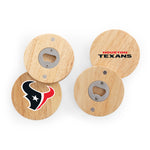 Houston Texans - Coasters with Bottle Openers Set of 4