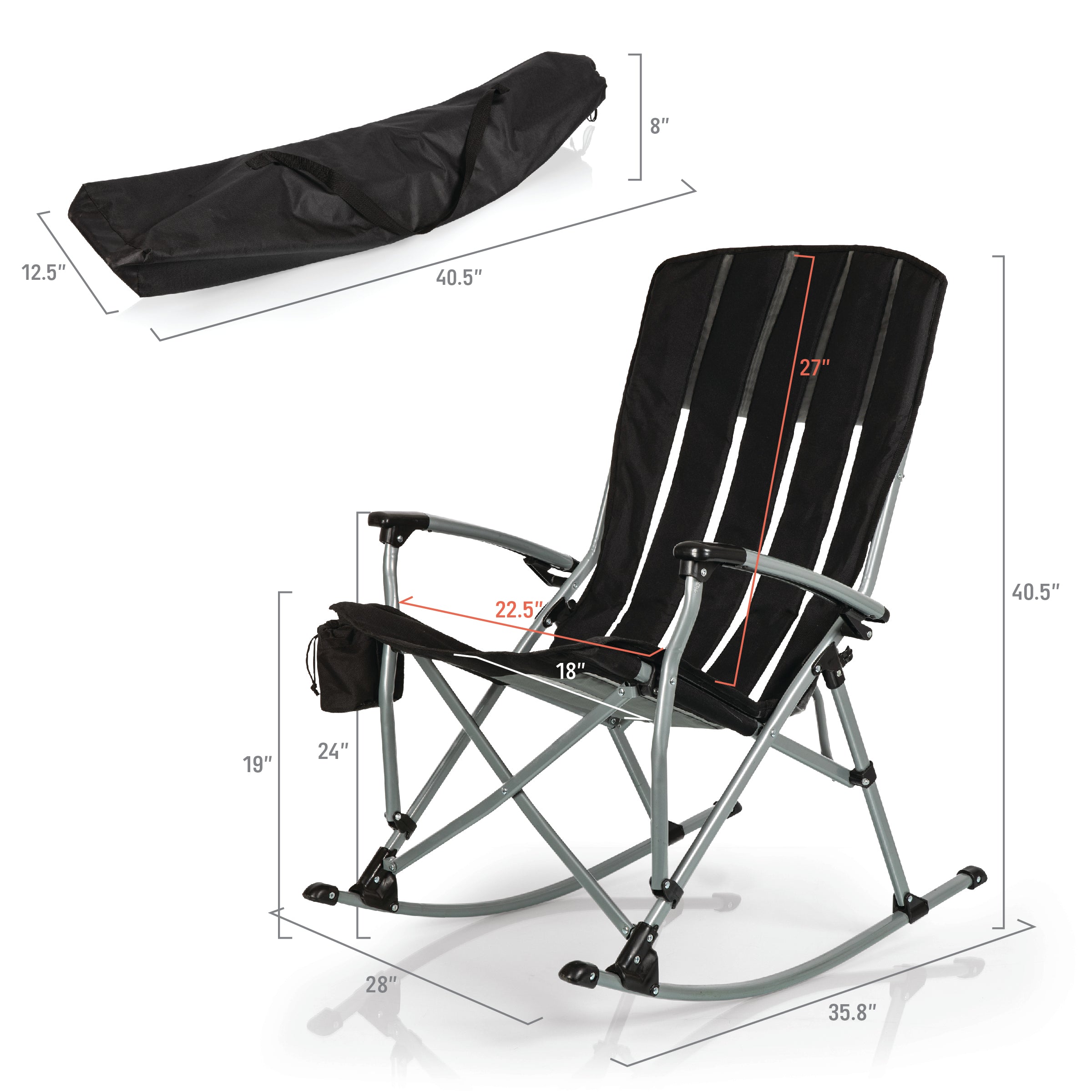 Outdoor Rocking Camp Chair