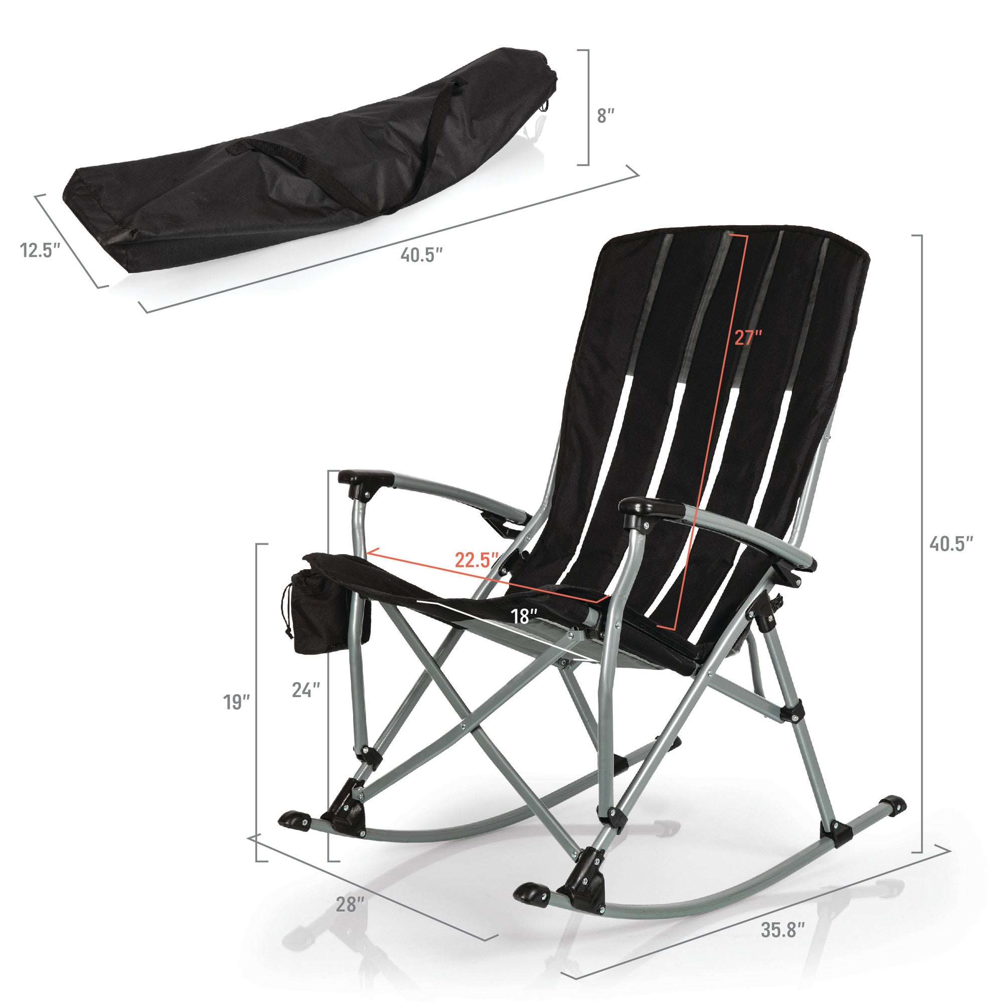 Texas A&M Aggies - Outdoor Rocking Camp Chair