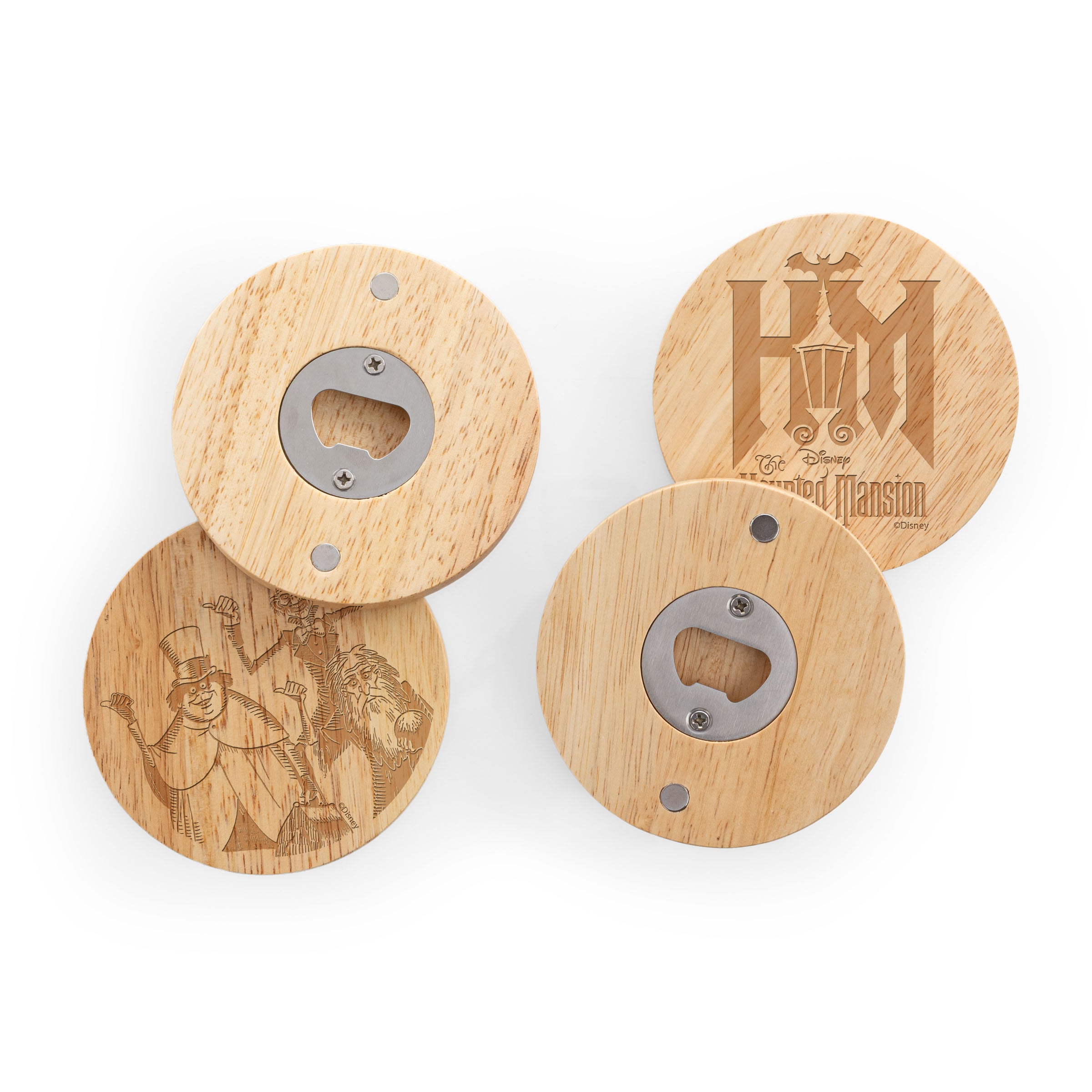 Haunted Mansion - Coasters with Bottle Openers Set of 4
