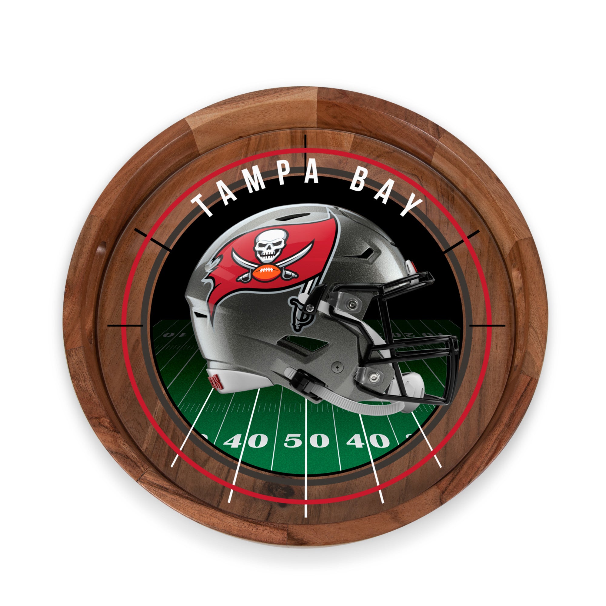 Tampa Bay Buccaneers - Barista Serving Tray with Glass Insert