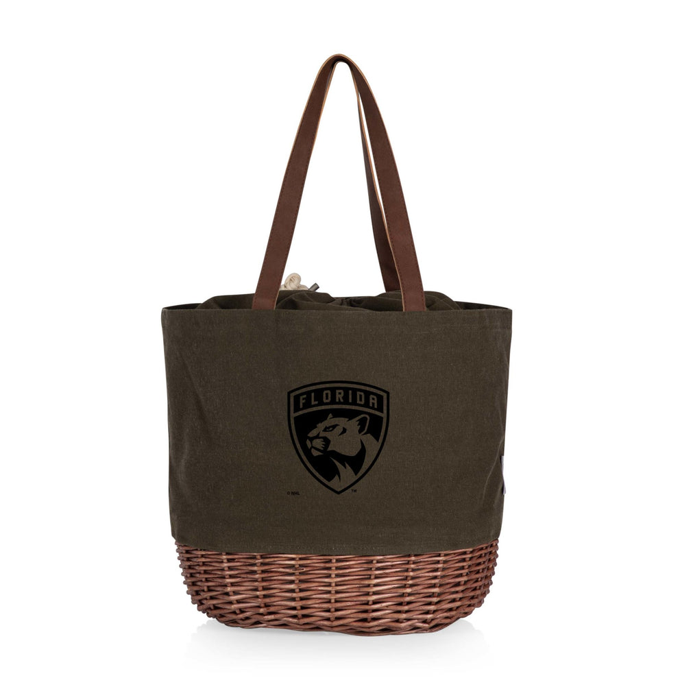 Florida Panthers - Coronado Canvas and Willow Basket Tote