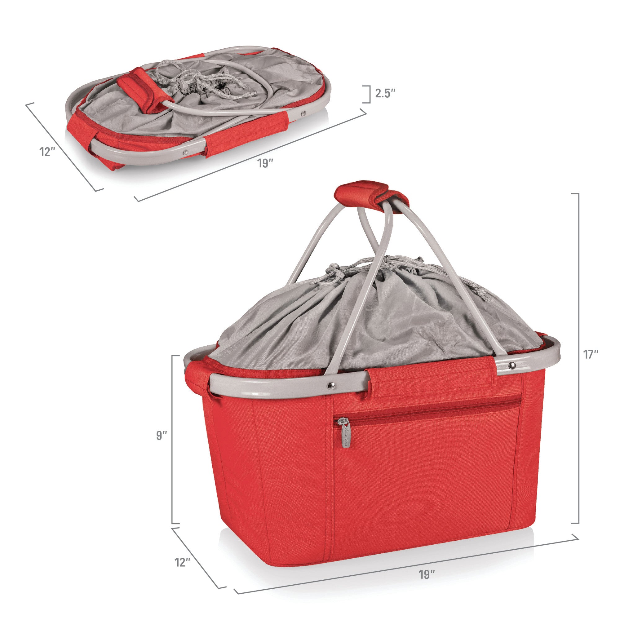 Nebraska Cornhuskers - Metro Basket Collapsible Cooler Tote