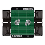 Las Vegas Raiders Football Field - Picnic Table Portable Folding Table with Seats