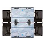 Los Angeles Kings Hockey Rink - Picnic Table Portable Folding Table with Seats