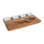 Picada - Acacia Tapas Board with Ceramic Bowls