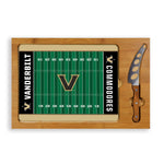 Vanderbilt Commodores Football Field - Icon Glass Top Cutting Board & Knife Set