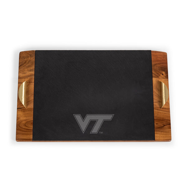 Virginia Tech Hokies - Covina Acacia and Slate Serving Tray