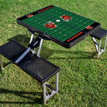 Cincinnati Bengals Football Field - Picnic Table Portable Folding Table with Seats