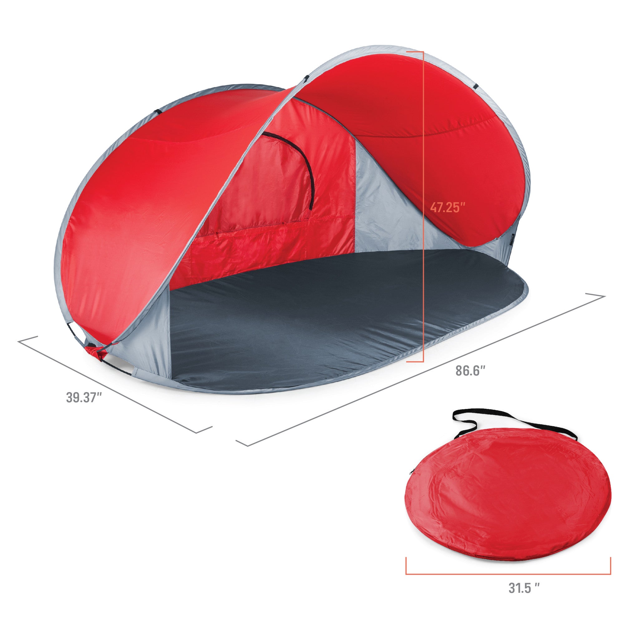 NC State Wolfpack - Manta Portable Beach Tent