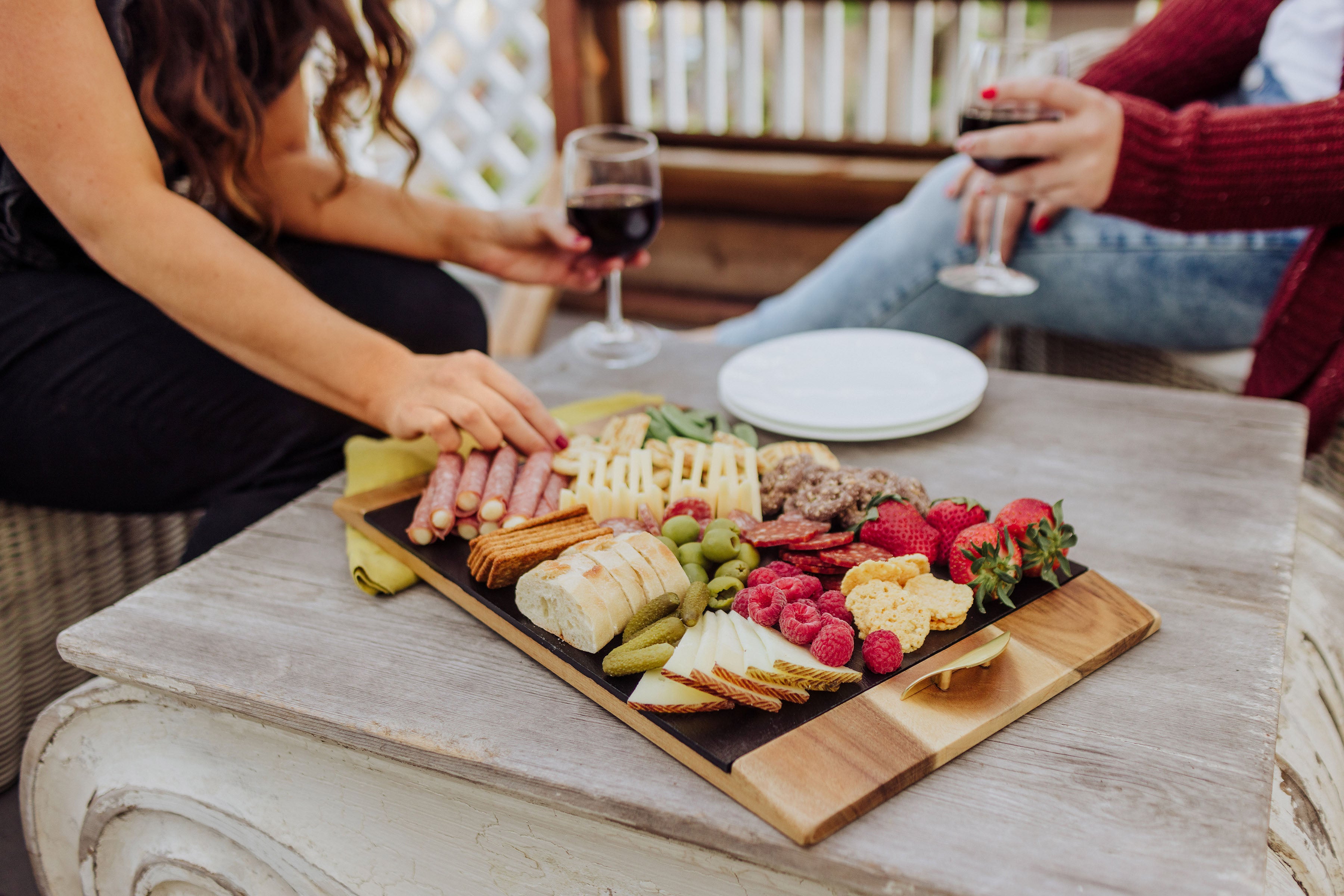 Boise State Broncos - Covina Acacia and Slate Serving Tray