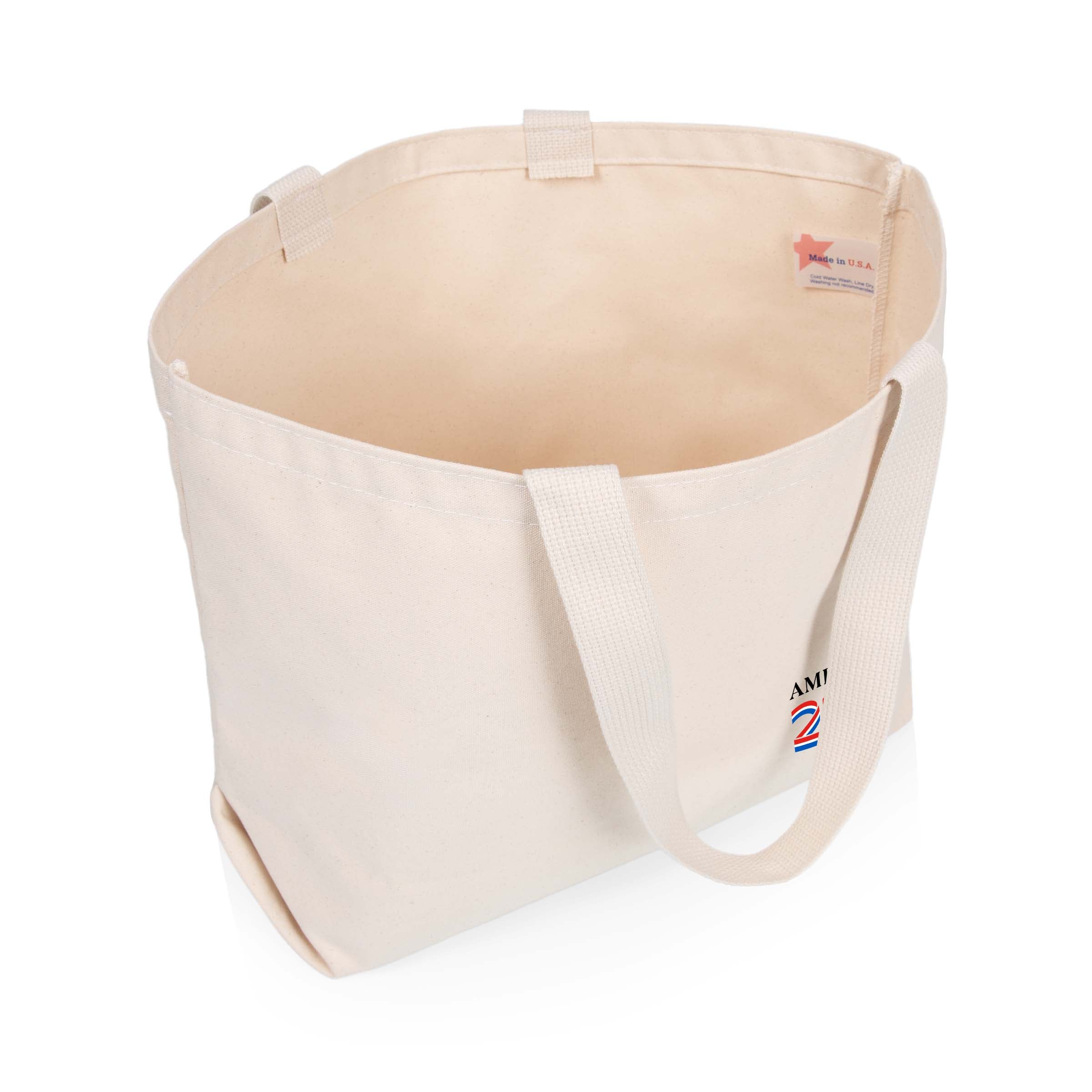 America250 America 250 - XL Canvas Tote Bag Made in USA