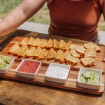Picada - Acacia Tapas Board with Ceramic Bowls