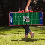 New England Patriots Football Field - Picnic Table Portable Folding Table with Seats
