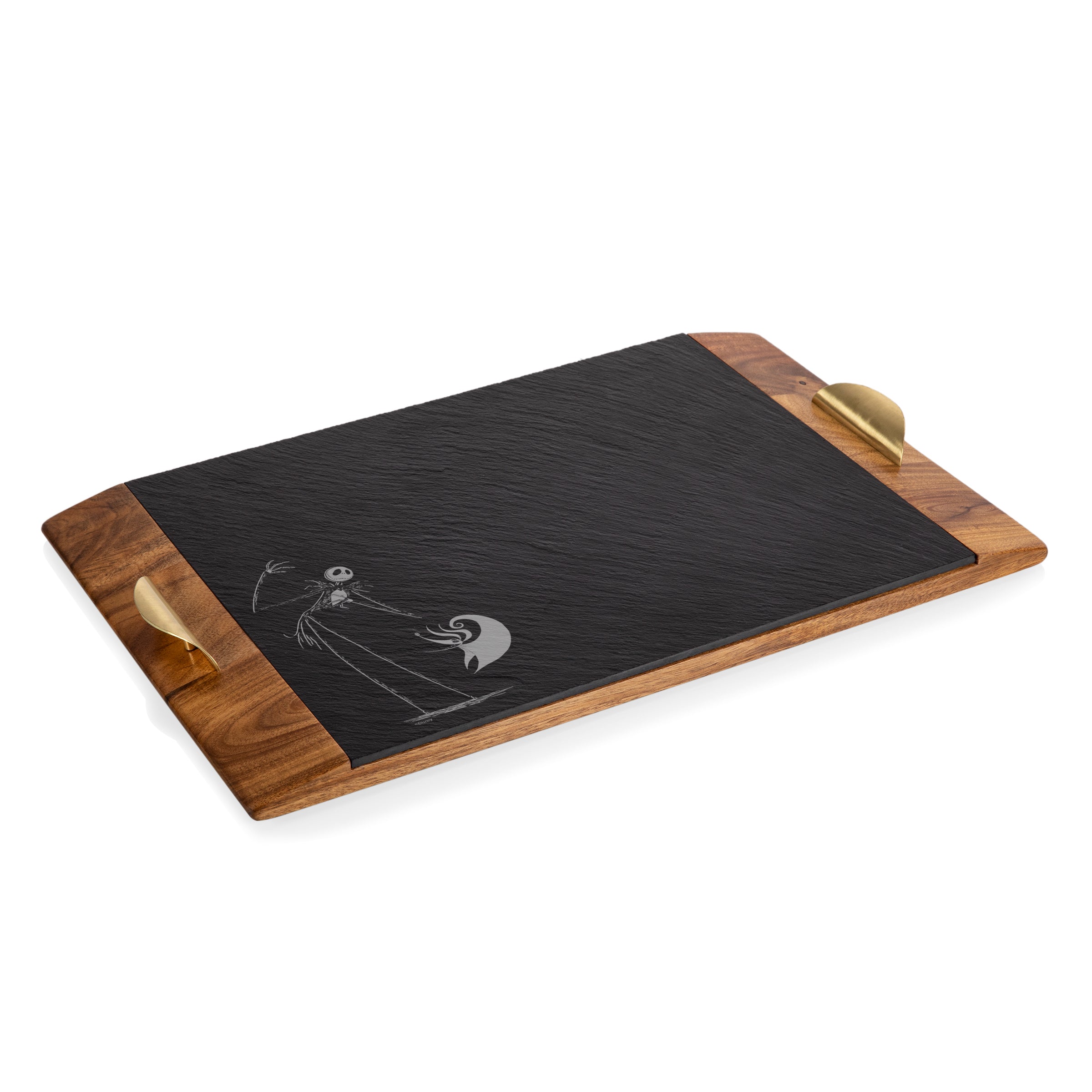 Nightmare Before Christmas Jack & Zero - Covina Acacia and Slate Serving Tray