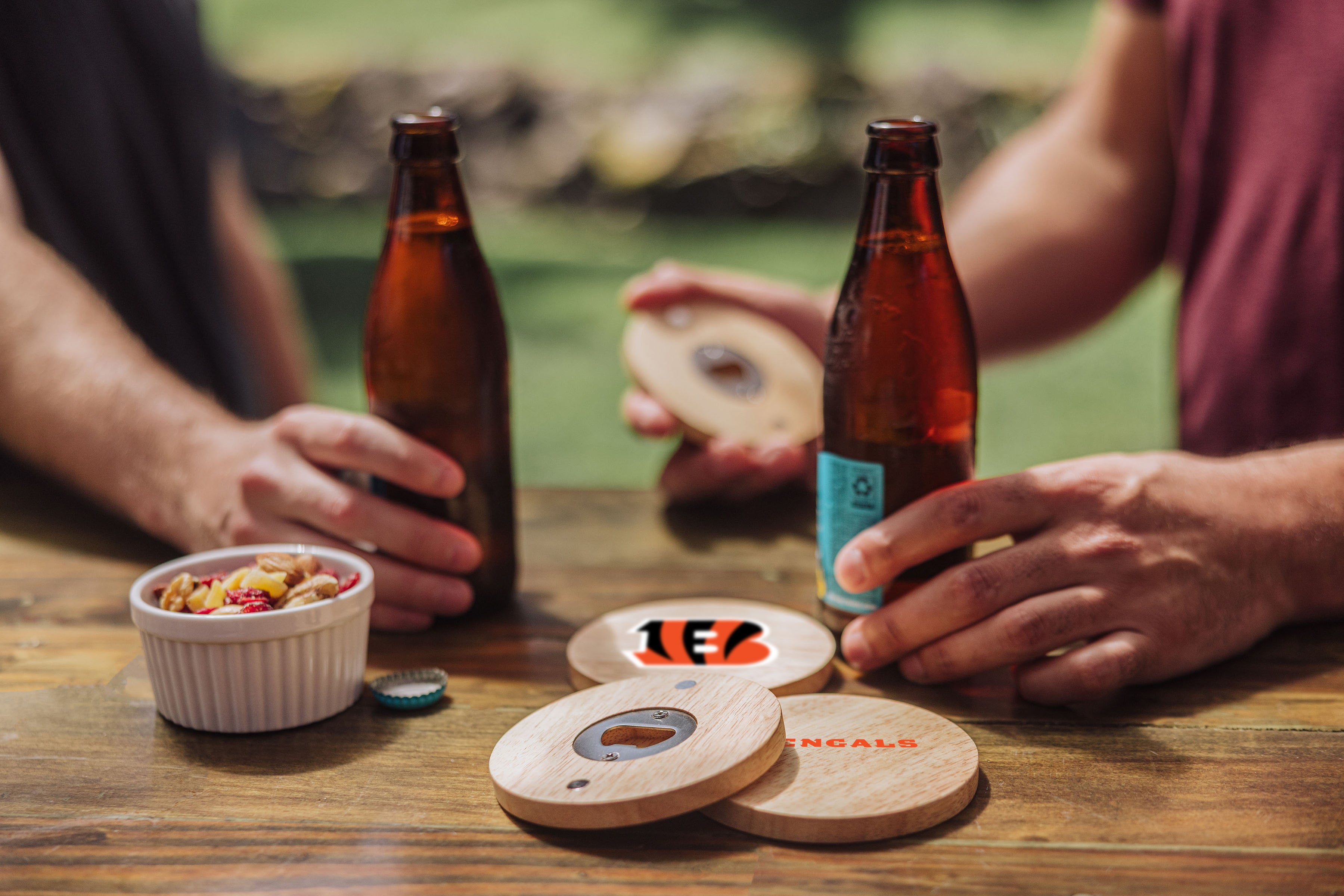 Cincinnati Bengals - Coasters with Bottle Openers Set of 4