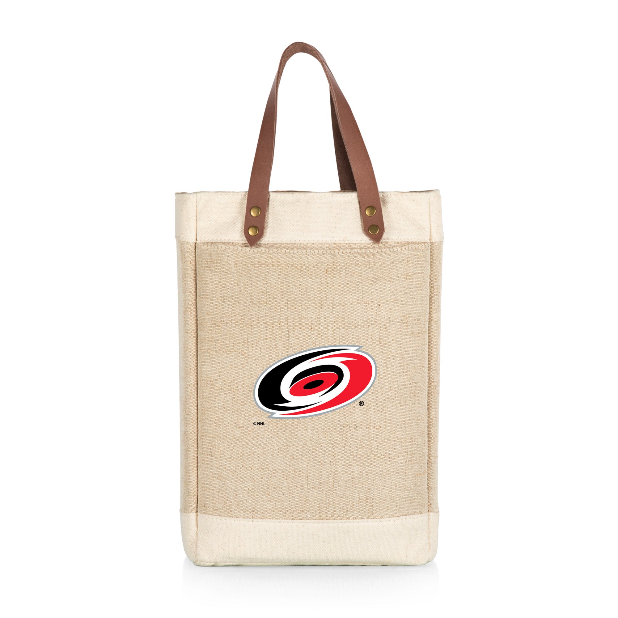 Carolina Hurricanes - Pinot Jute 2 Bottle Insulated Wine Bag