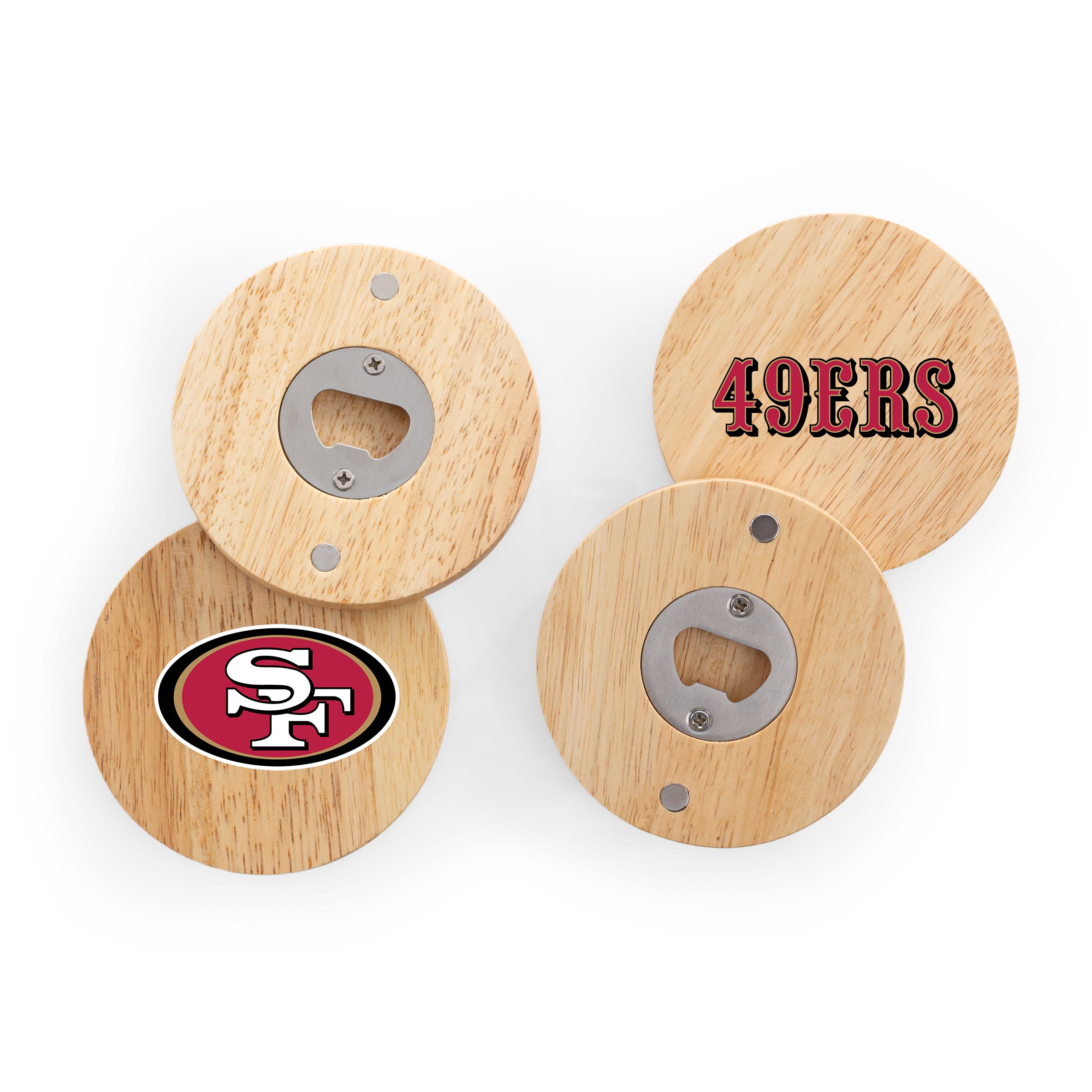 San Francisco 49ers - Coasters with Bottle Openers Set of 4