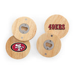 San Francisco 49ers - Coasters with Bottle Openers Set of 4