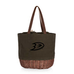 Anaheim Ducks - Coronado Canvas and Willow Basket Tote