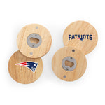 New England Patriots - Coasters with Bottle Openers Set of 4
