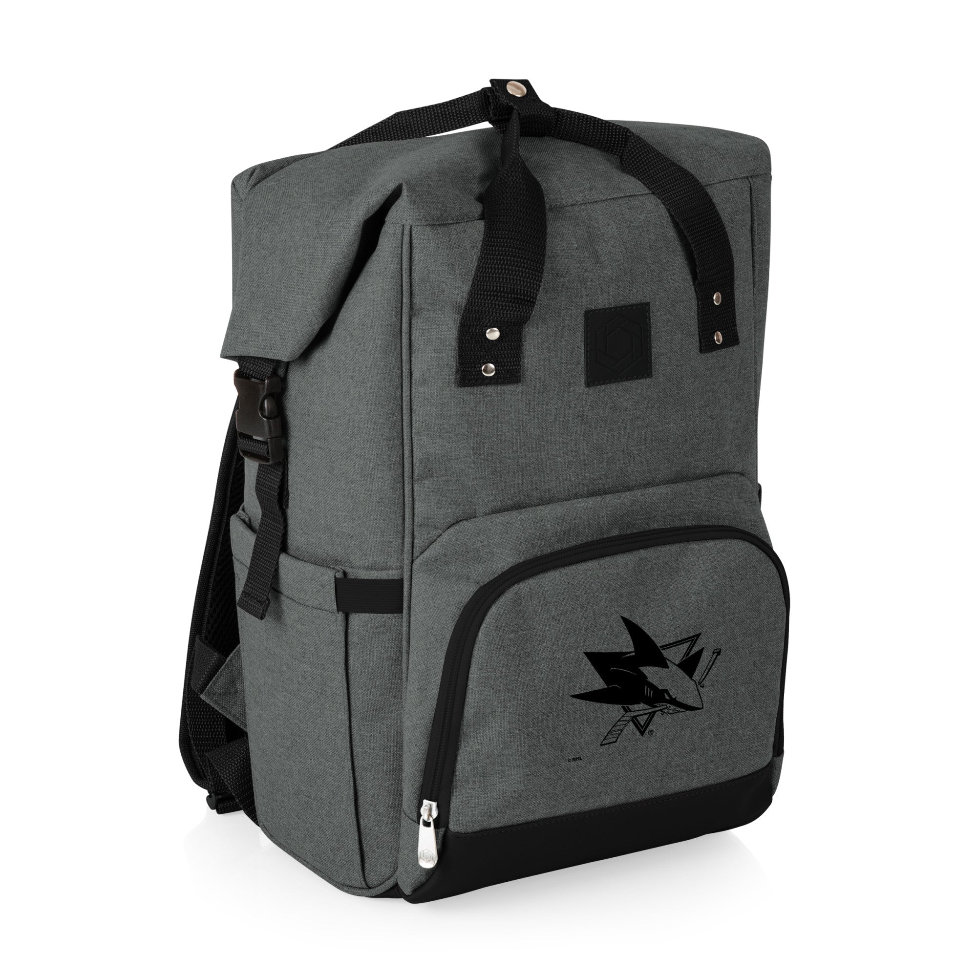 San Jose Sharks - On The Go Roll-Top Backpack Cooler