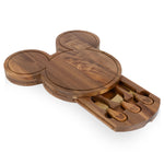 Mickey Mouse - Mickey Mouse Head Shaped Acacia Cheese Board with Tools