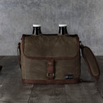 Insulated Double Growler Tote with 64 oz. Glass Growlers
