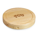 TCU Horned Frogs - Brie Cheese Cutting Board & Tools Set