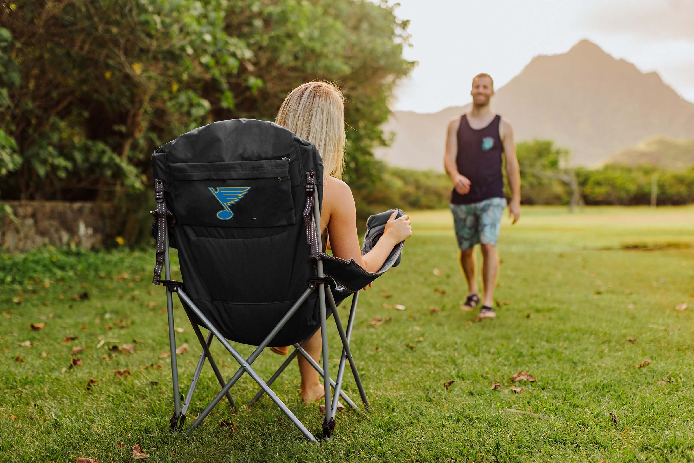 St Louis Blues - Reclining Camp Chair