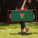 Texas Tech Red Raiders Football Field - Picnic Table Portable Folding Table with Seats