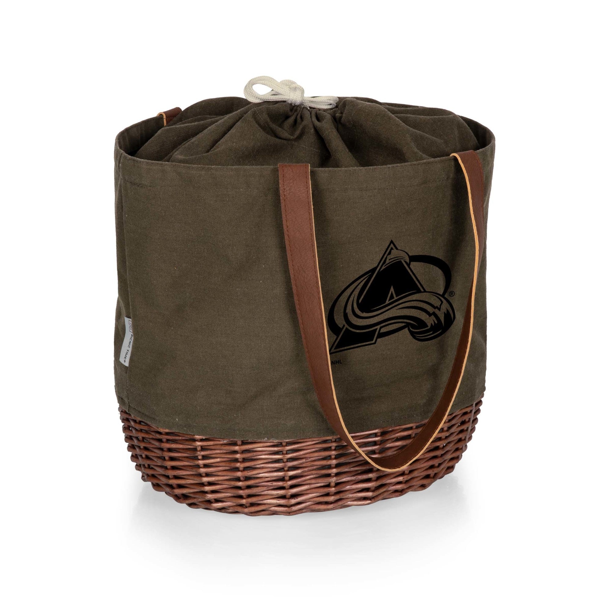 Colorado Avalanche - Coronado Canvas and Willow Basket Tote