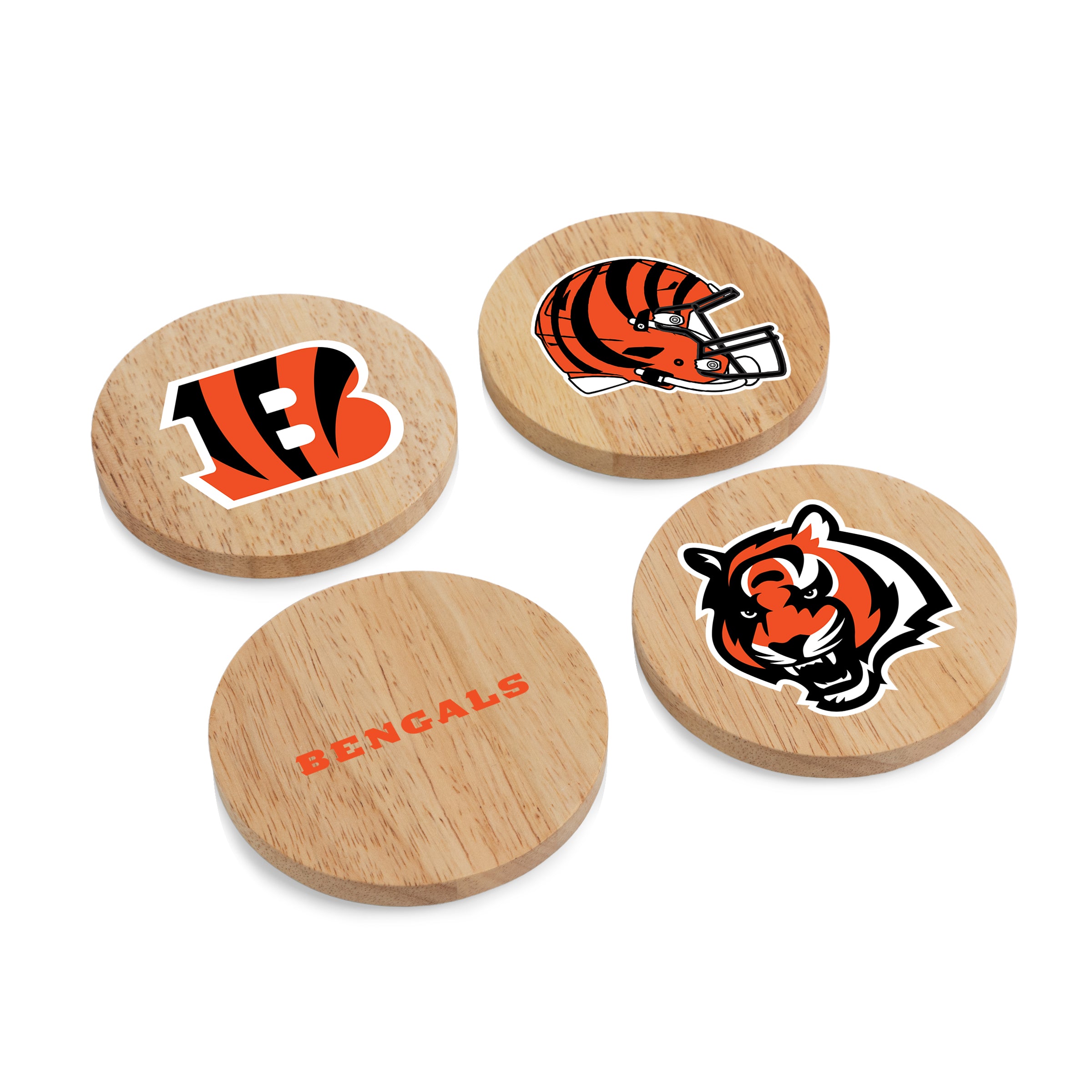 Cincinnati Bengals - Coasters with Bottle Openers Set of 4