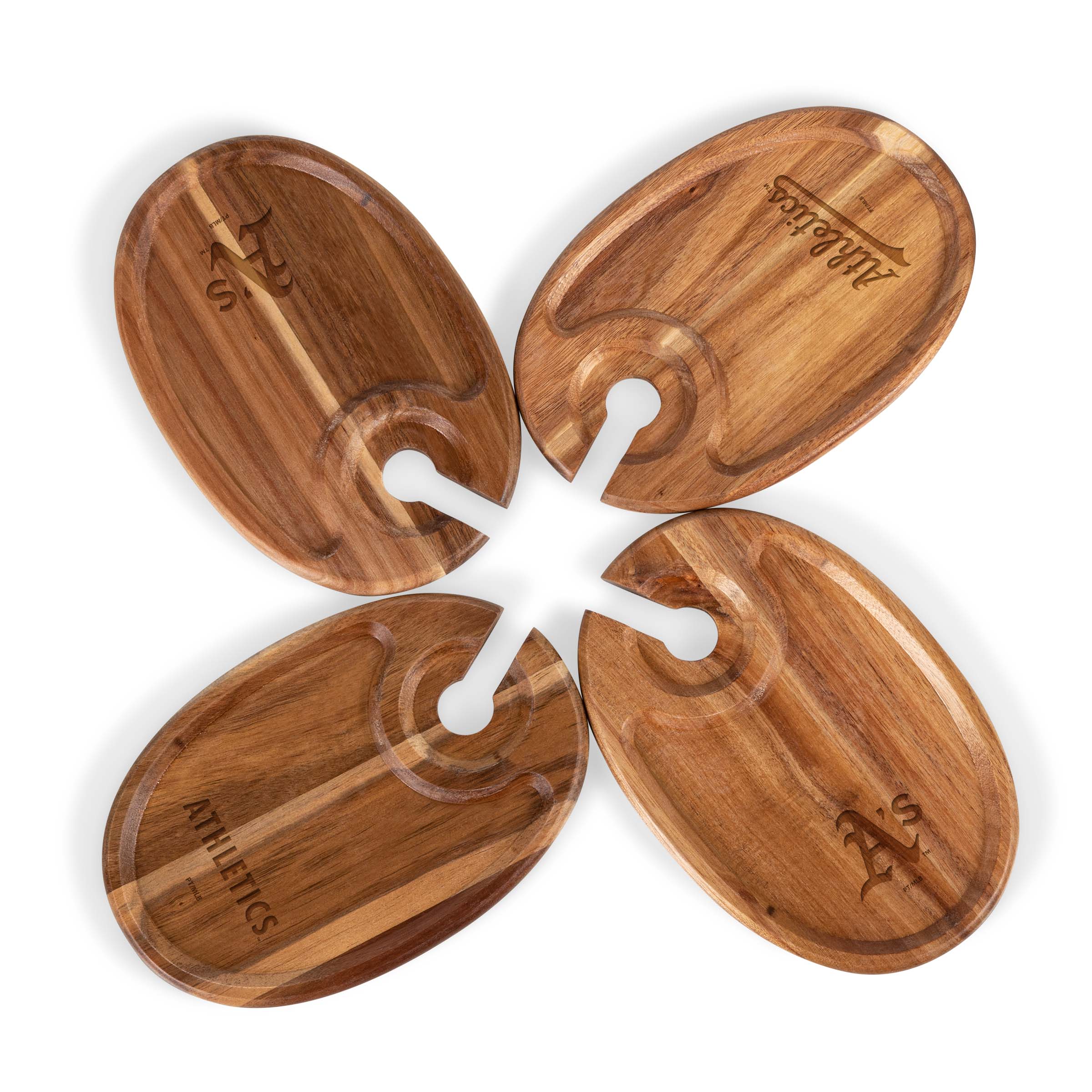 Athletics - Wine Appetizer Plate Set Of 4